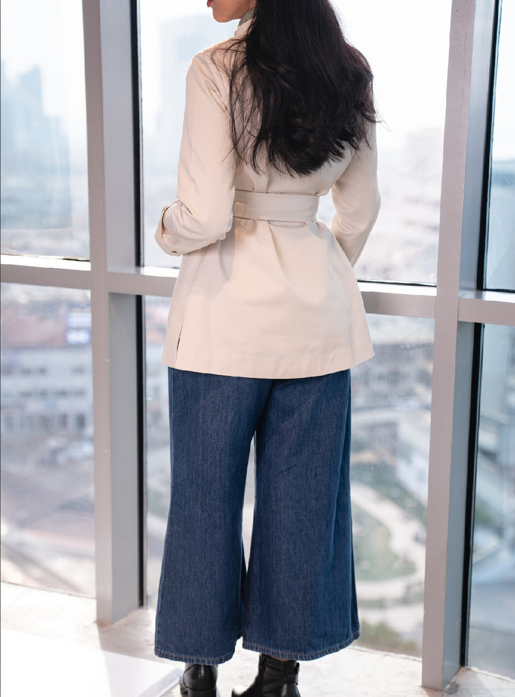 double collared blazer